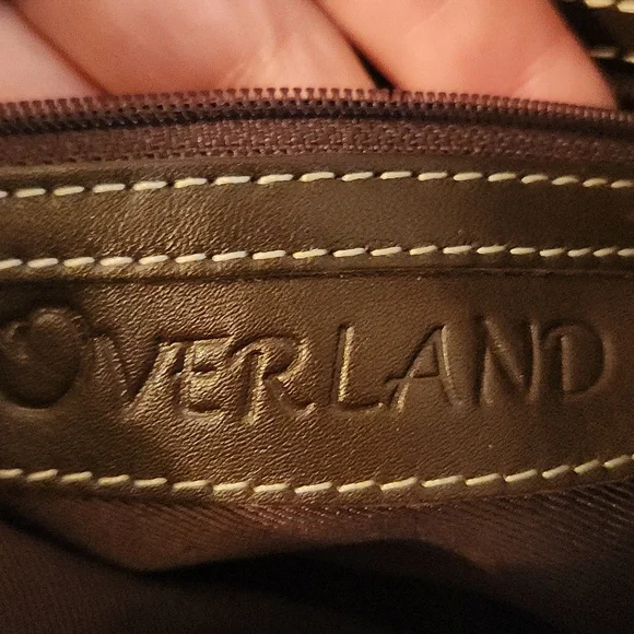 OVERLAND brown and White Leather Crossbody - Picture 8 of 11